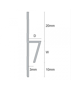 QCT1 - TILE CAPPING-41mm-RIGID-( White )-2mtr (50 Per Box)