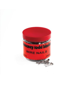 10083 - 25mm wire nails -500g tub (silver)