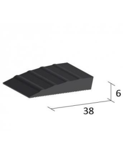 QT600 - RIBBED DIMINISH STRIP-6mm-Per 2Mtr Strip (50 x box)